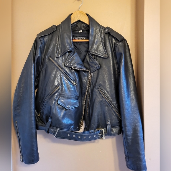 Brooks Other - Brooks. Leather motorcycle jacket. Size 44.